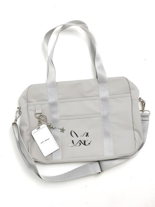 AB NYLON MESSENGER BAG (SILVER)