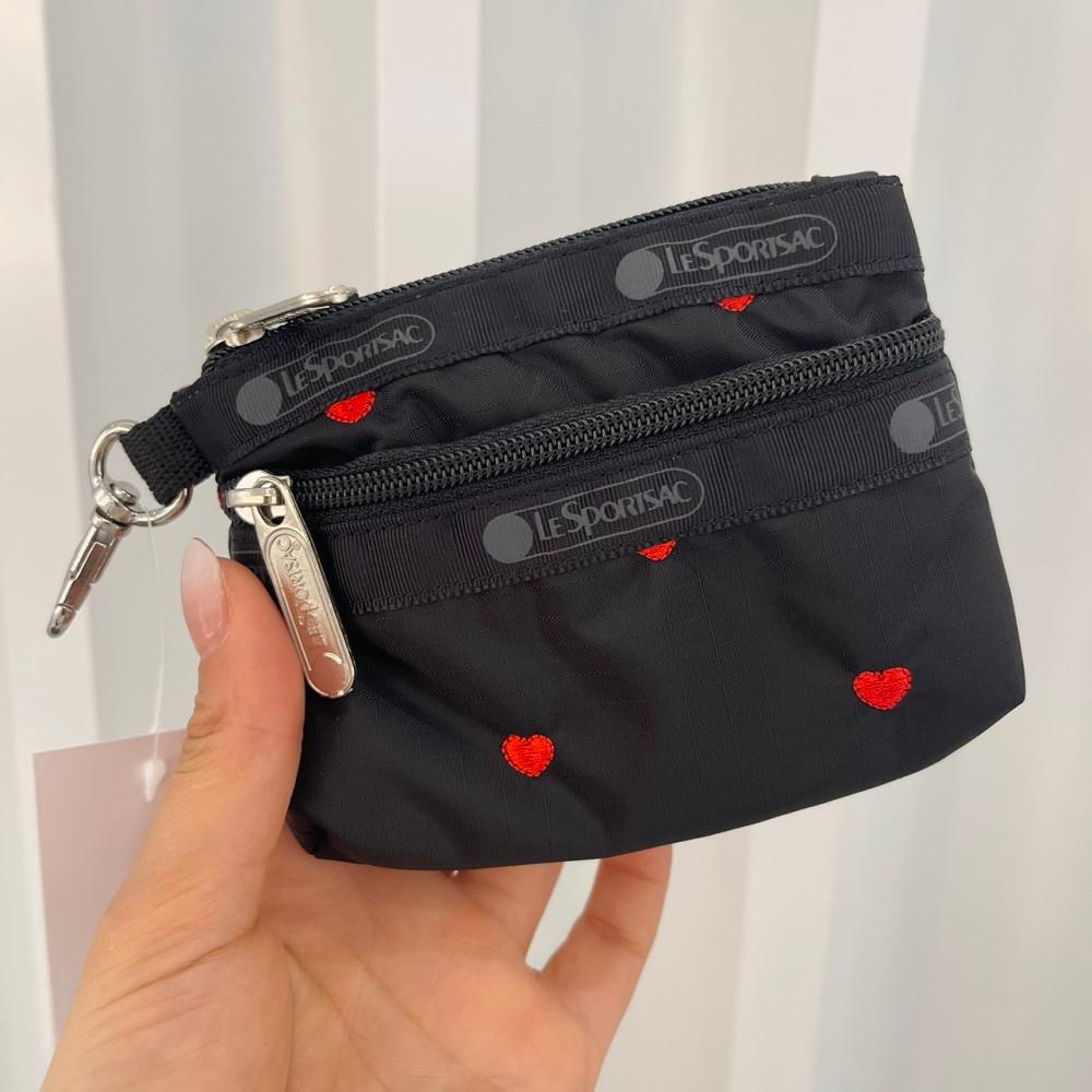 레스포삭 3394 미니 동전지갑 키홀더 카드지갑 에어팟파우치 블랙하트