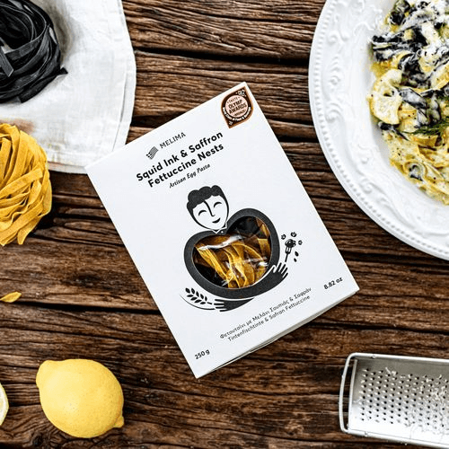 멜리마 먹물&사프란 계란 페투치니 먹물파스타 계란파스타 250g