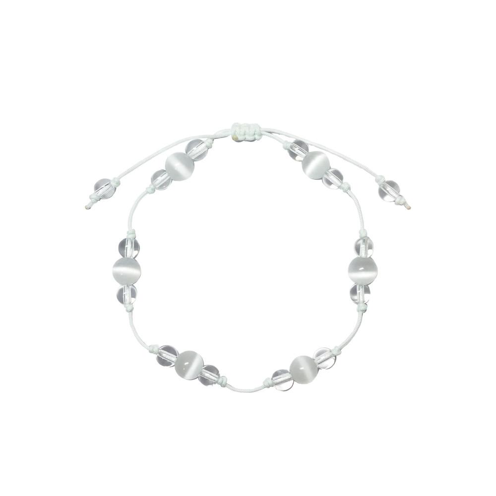 물방울 원석 매듭 팔찌