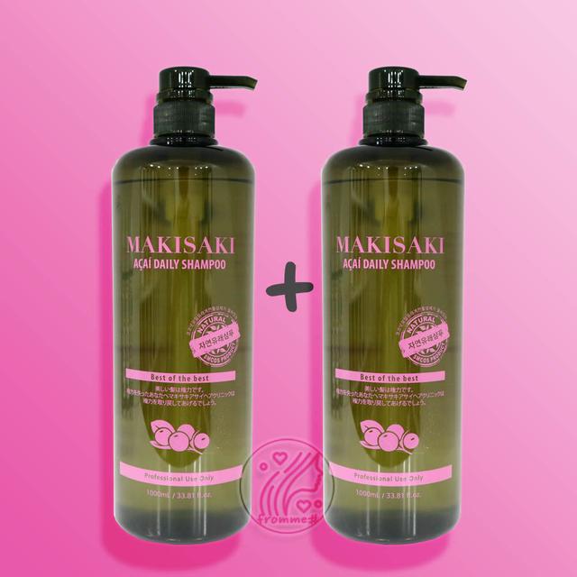 1+1 마키사키 아사이 데일리 샴푸 1000ml 자연유래 약산성