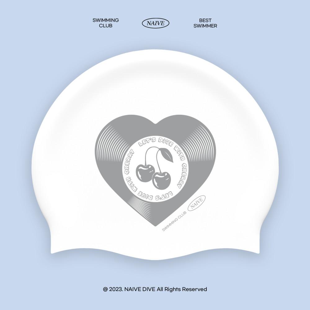 나이브다이브 하트 LP 체리 실버 힙한 바이오 수모 제작수모 실리콘 디자인 수영모자