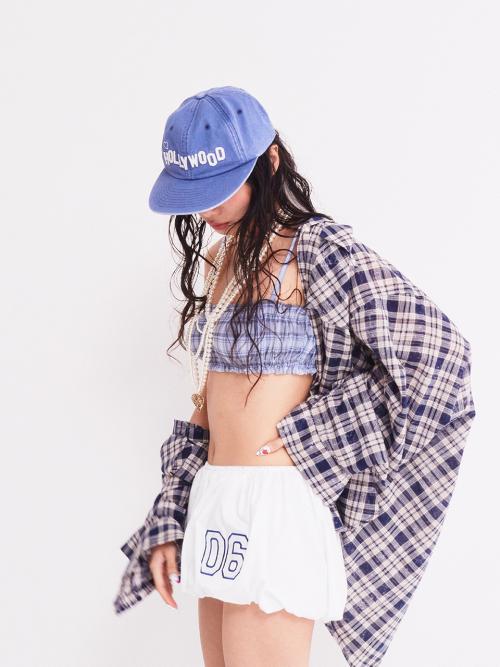 NEW DIRTYWASHING OVERFIT CHECK SHIRT NAVY