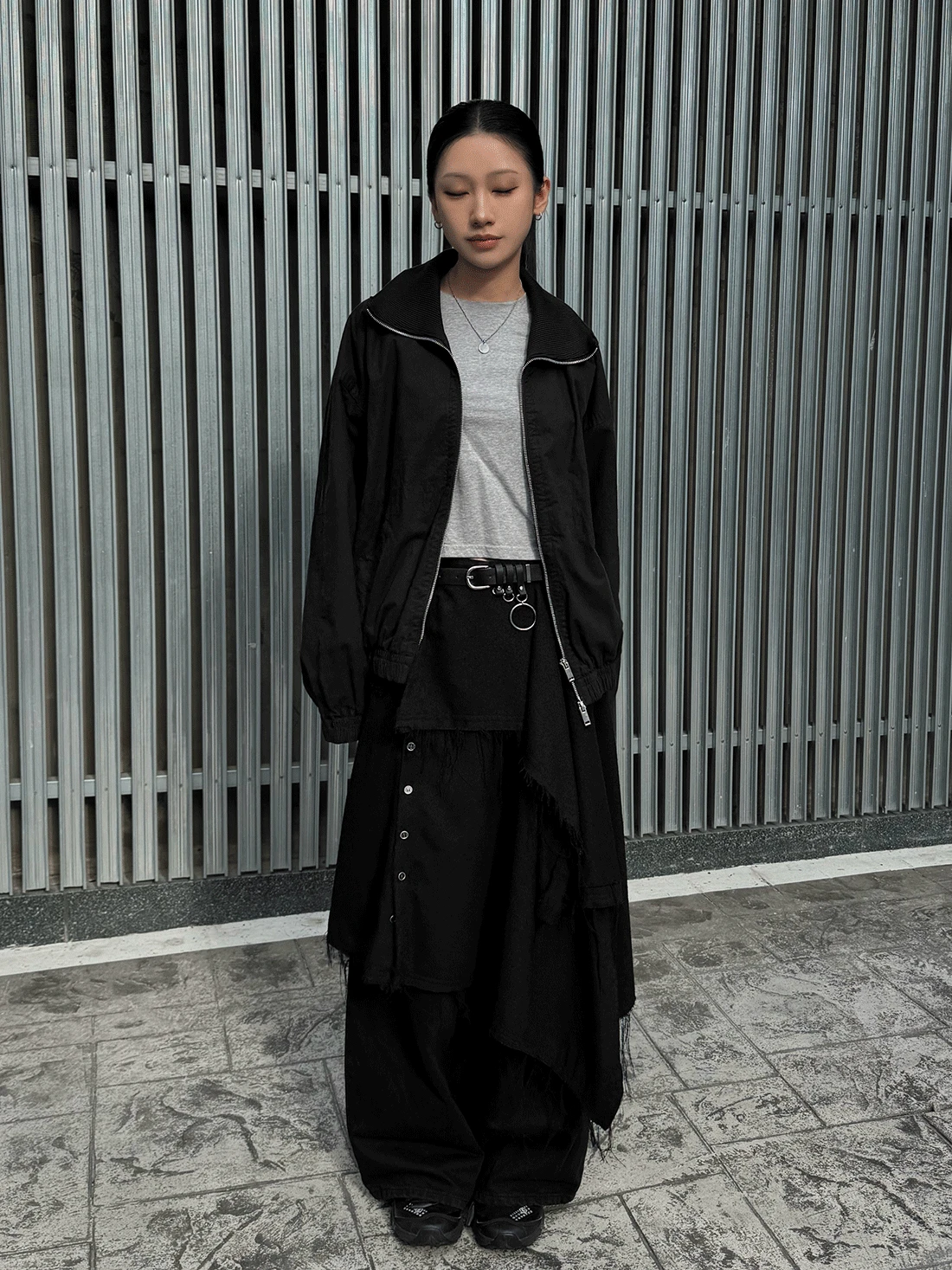 BOUCLE UNBAL WRAP SKIRTS