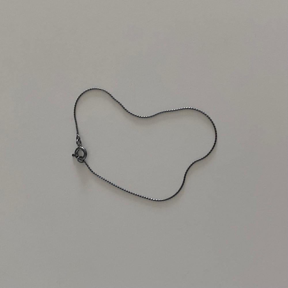 925실버 Urban chain 은팔찌 Dark gray