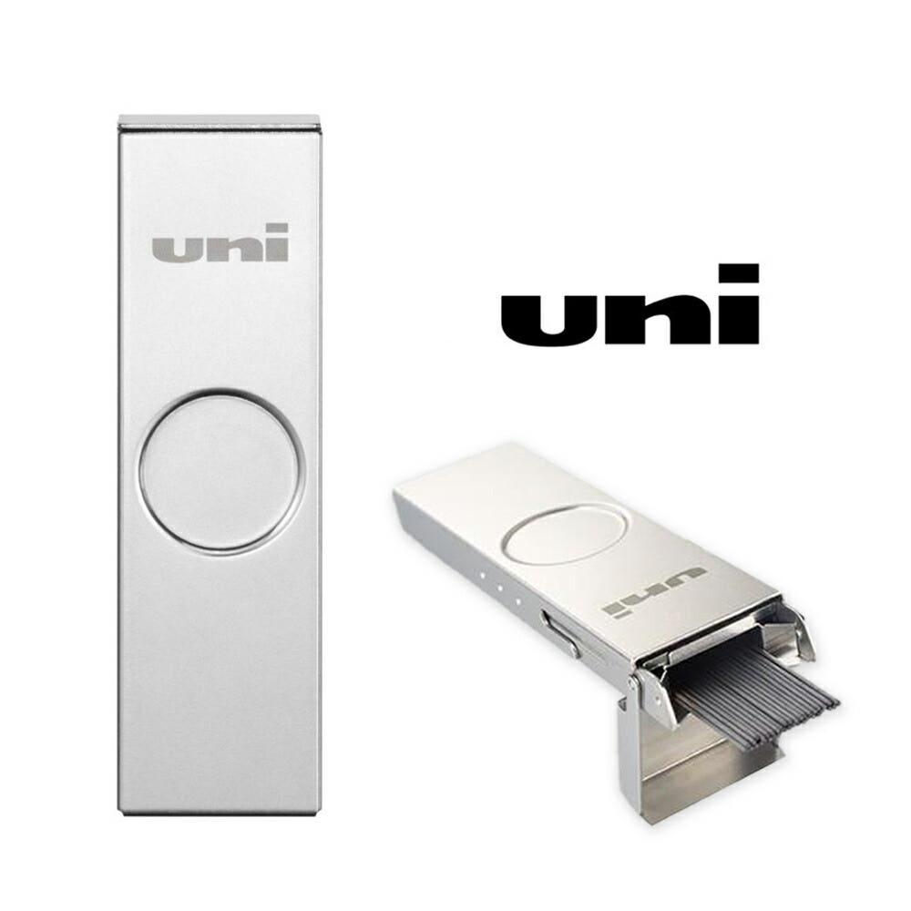Mitsubishi uni 실버 메탈 케이스 샤프심 0.5mm HB / 유니