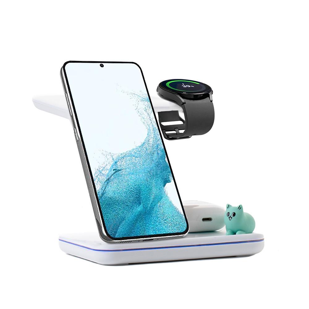 라온 3in1 고속 무선충전기 갤럭시워치6  갤럭시s24 폴드 z플립