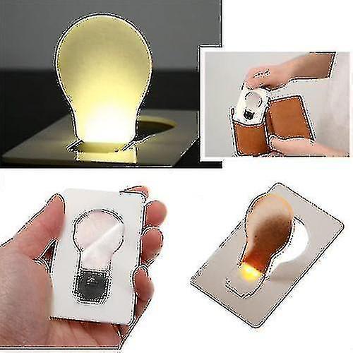 Ipree 야외 Edc Led 카드 라이트 포켓 램프 지갑 지갑 비상등