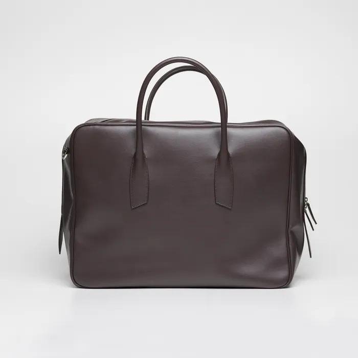 [29CM 단독]art canvas travel BAG - chocolate brown