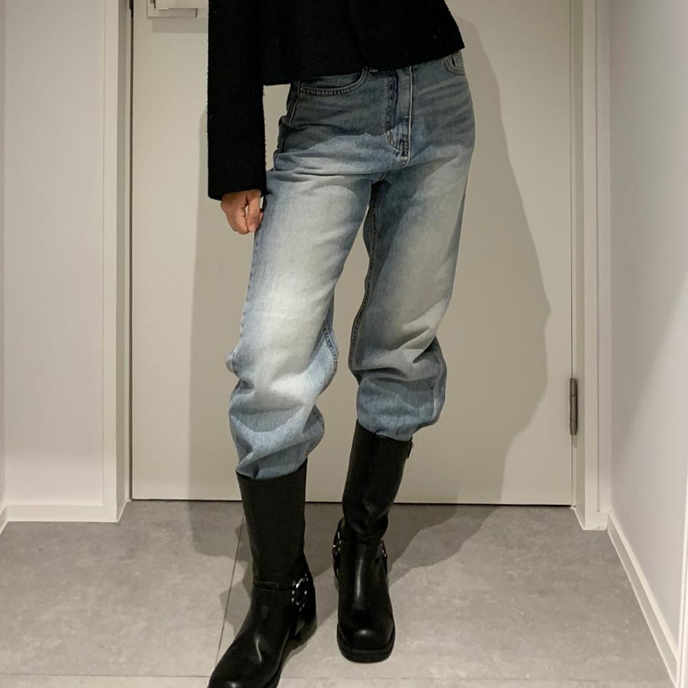 파인게이지 /에르딤 워시드 스트레이트 데님팬츠