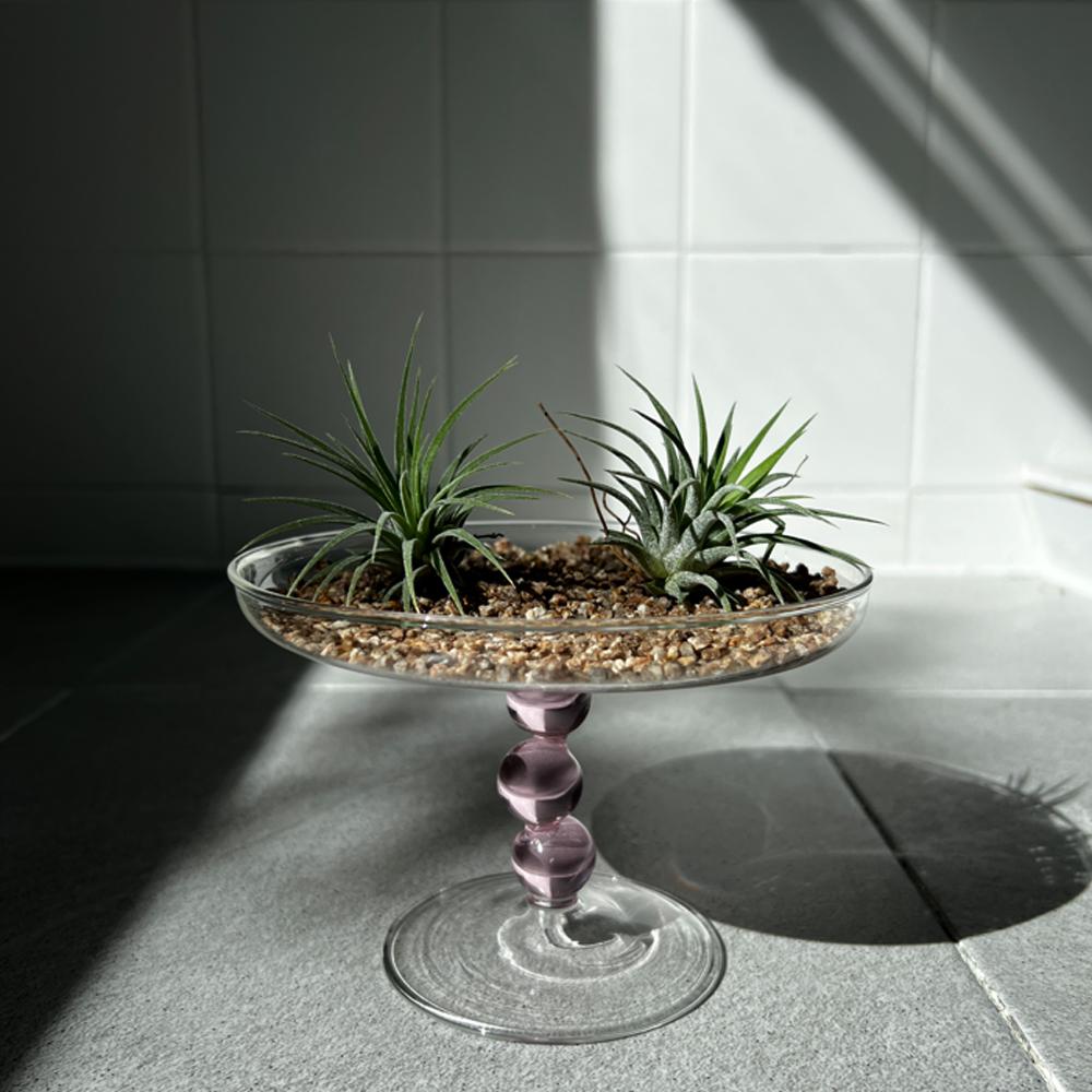 물방울 유리스탠드 트레이 오브제 촬영소품 감성 인테리어