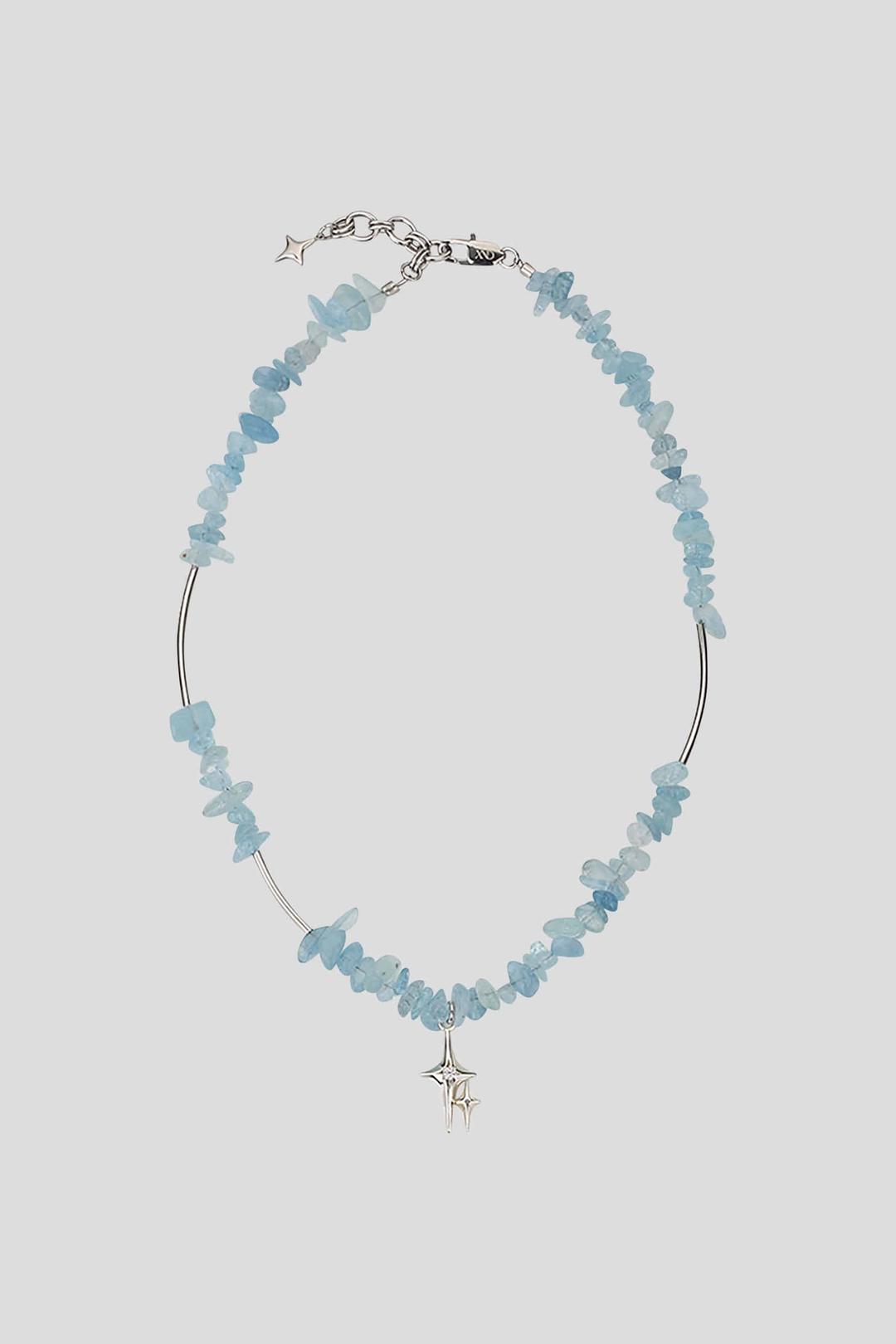 SPARKLING NECKLACE AQUAMARINE