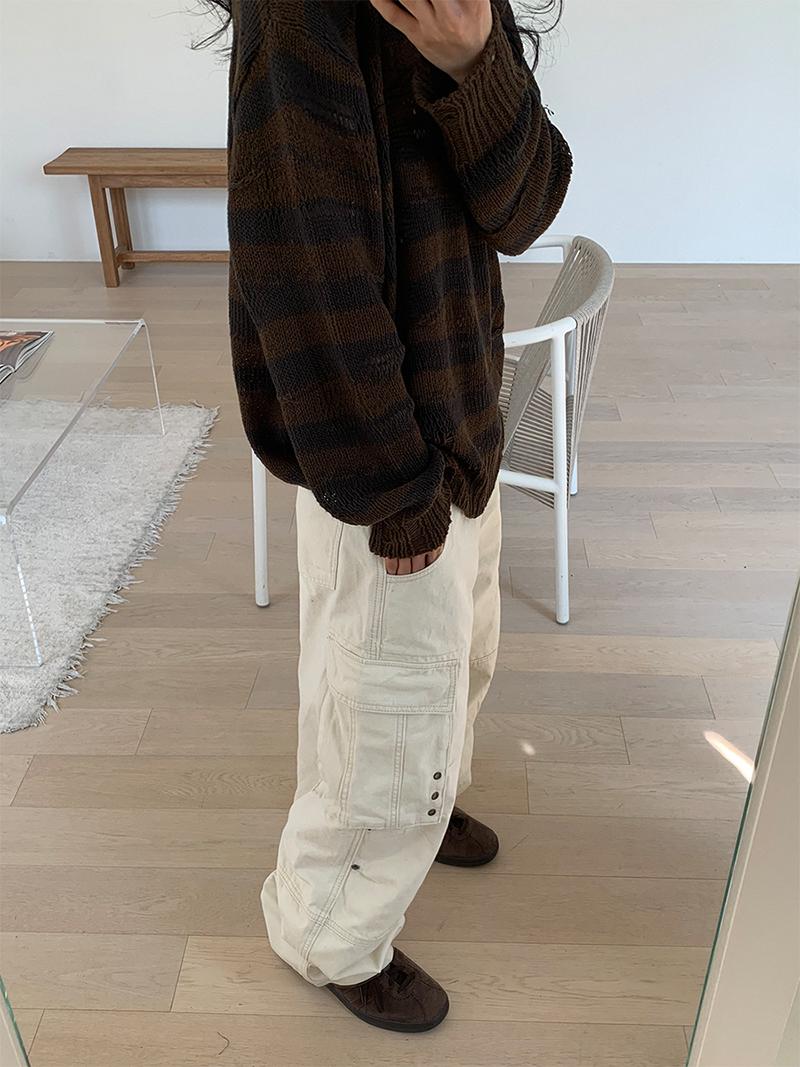 더언더블 PUNCHING POCKET WIDE PANTS