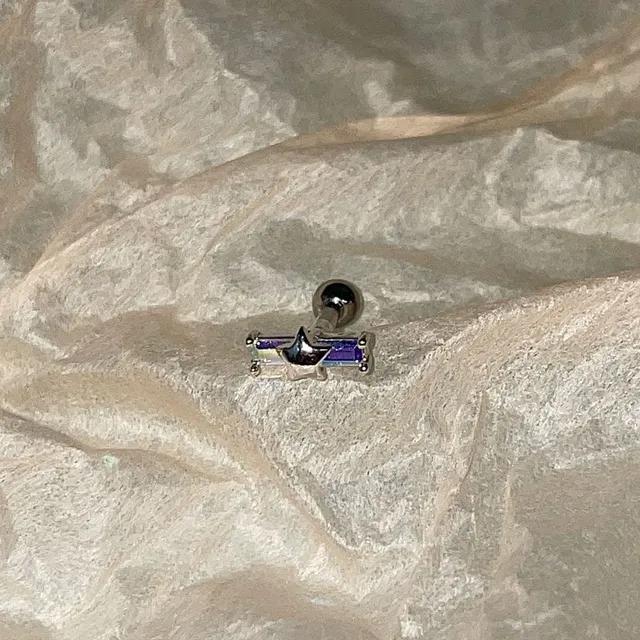 사각 AB크리스탈 큐빅 별 스타 피어싱