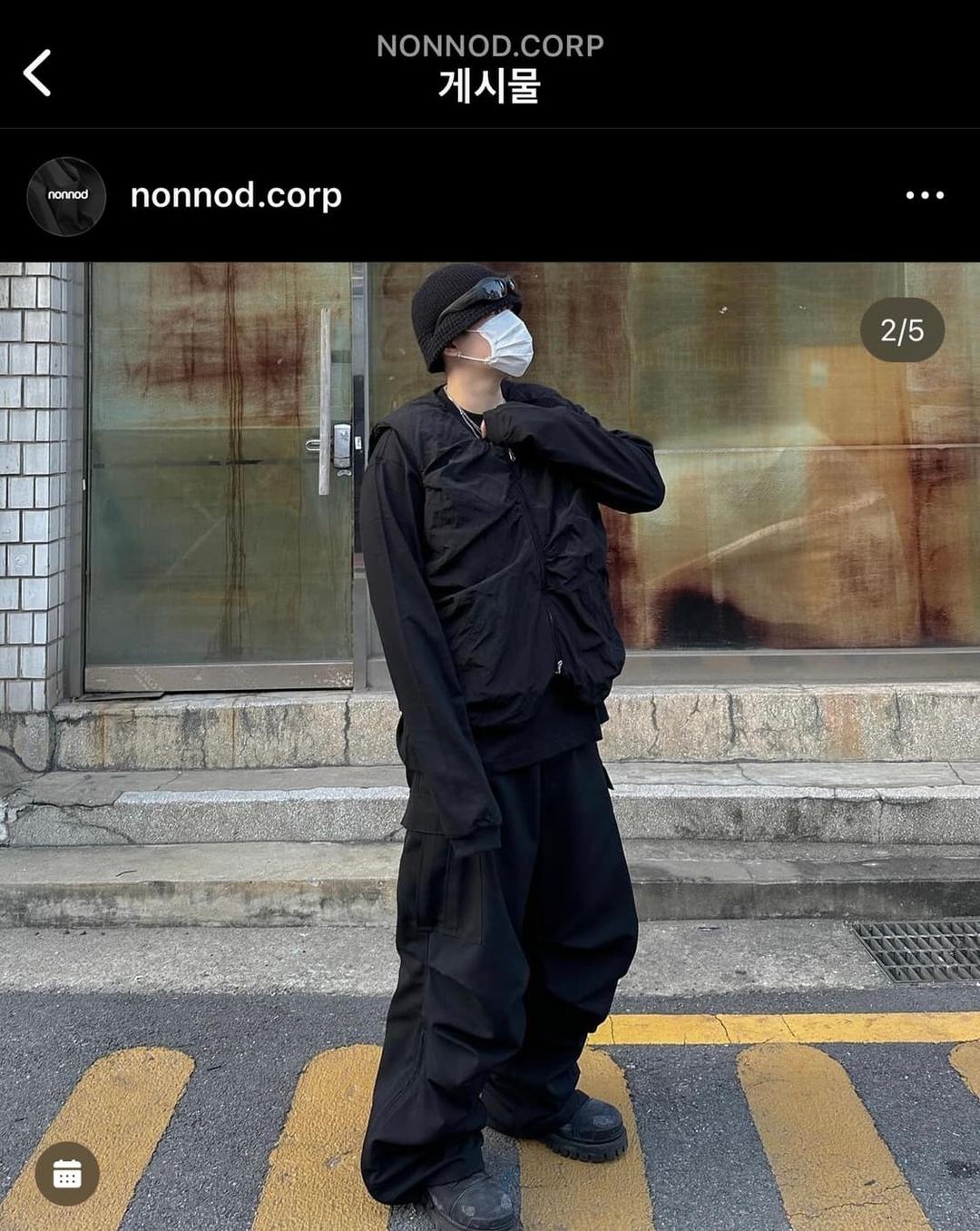 논노드 사이드 집업 카고 블랙 1사이즈 | 후루츠패밀리