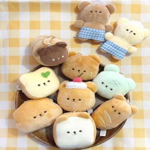 곰돌이 베이커리 키링인형 10종