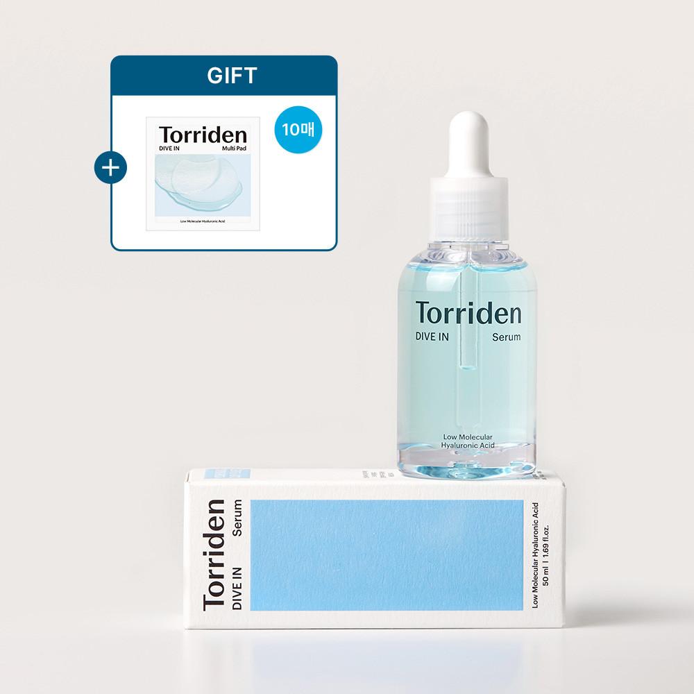 [증정]토리든 다이브인 저분자 히알루론산 세럼 50ml (+ 다이브인 멀티패드 10매입)