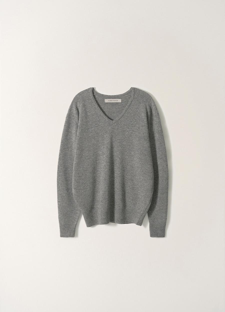 2ND / Carna v-neck pullover (Gray)