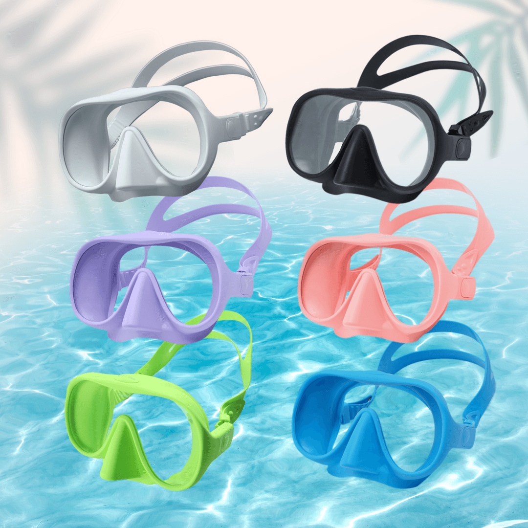 올팜 소프트 스노클링 마스크 케이스 포함 물놀이 스노클 장비 스노쿨링 마스크 계곡 다이빙