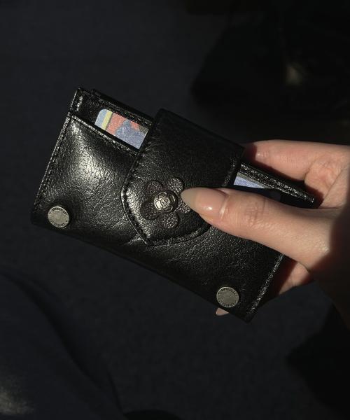 Fleur Card Wallet (Black)