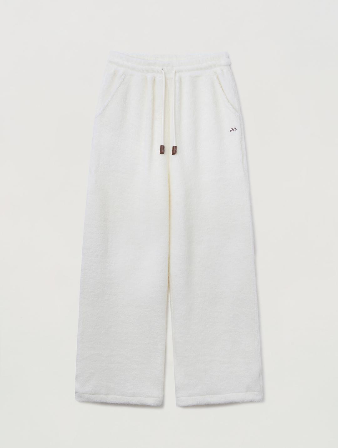 Hairy string pants_ivory