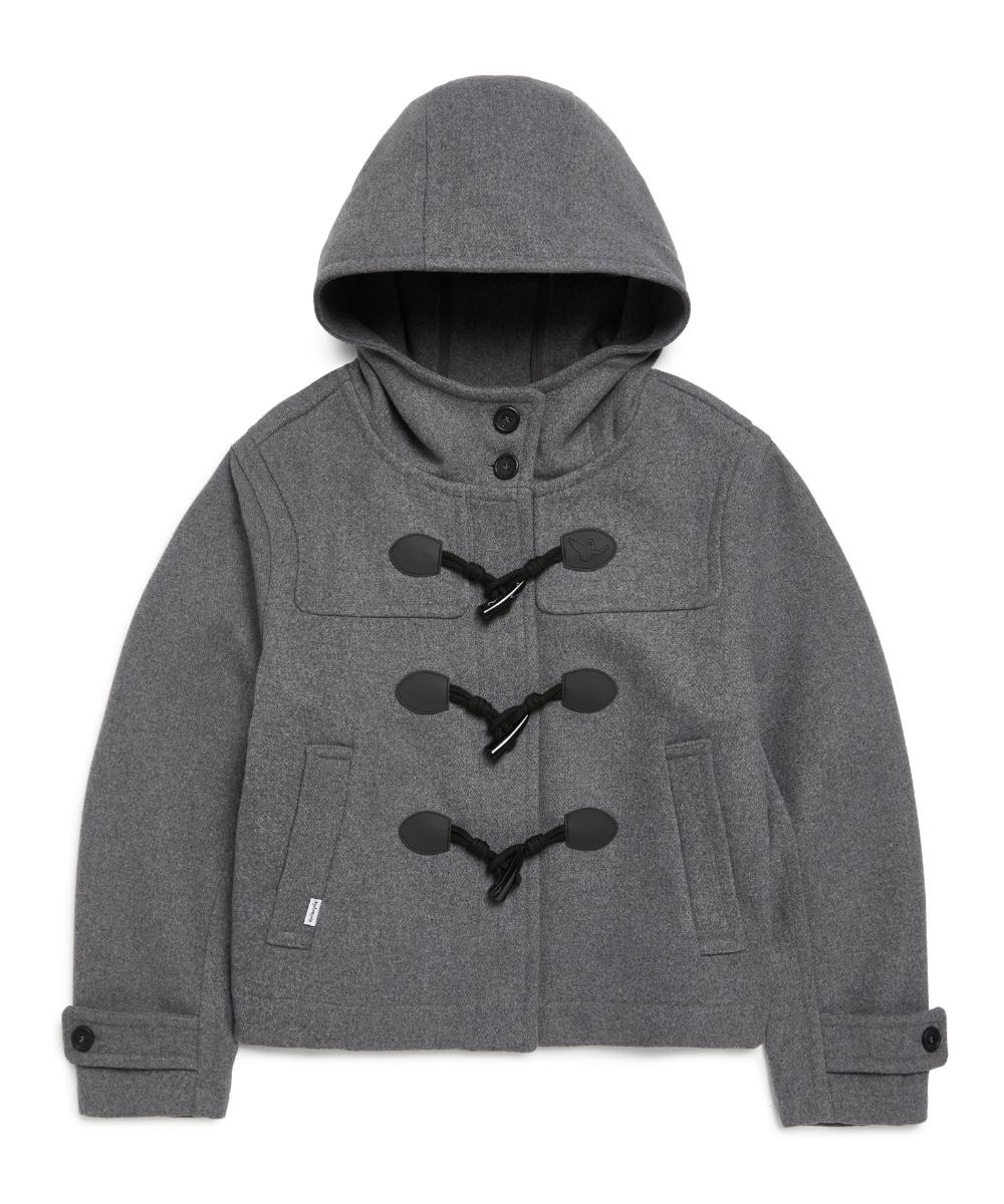 우먼즈 엔젤 후드 더플 코트 - M/GREY