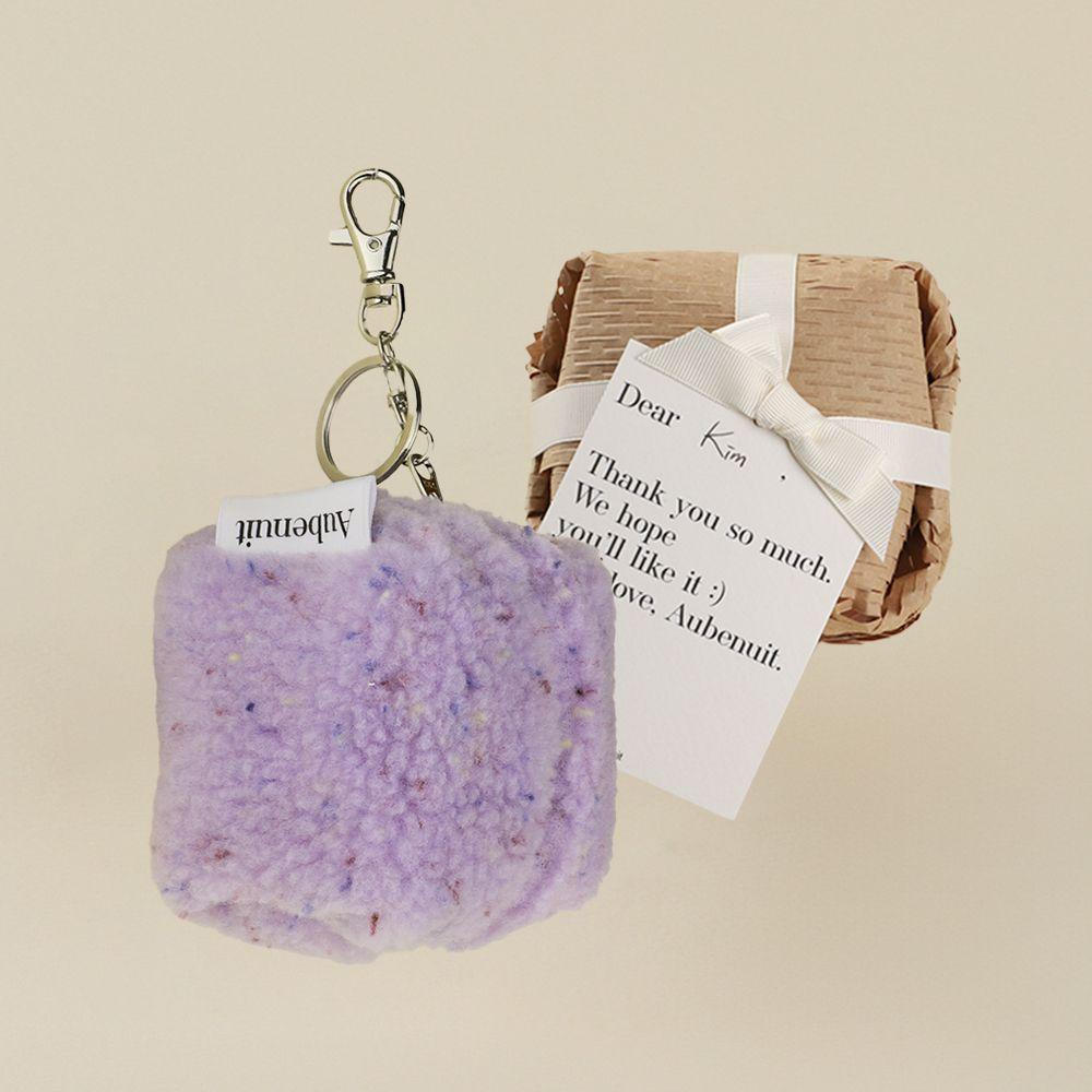 [선물포장] 오브누잇 양털 큐브 키링 파우치_10 colors