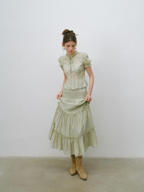 그리너리 스모크 롱스커트