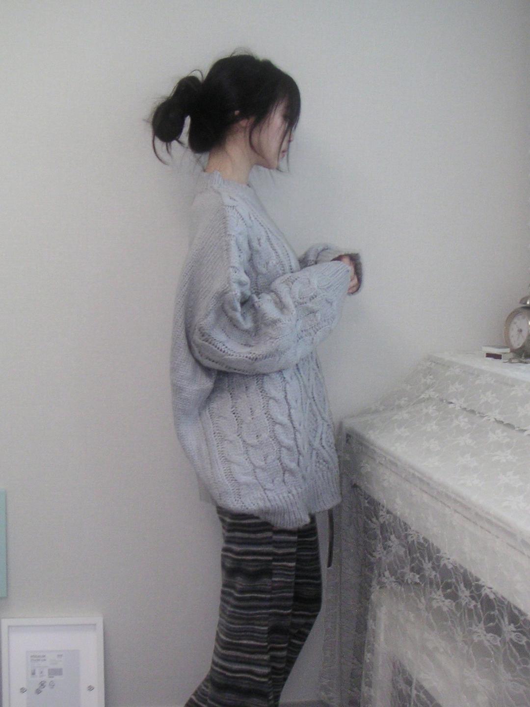 over cable knit