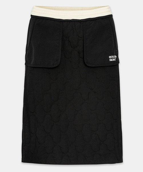 REVERSIBLE PADDED SWEAT SKIRTS_IVORY