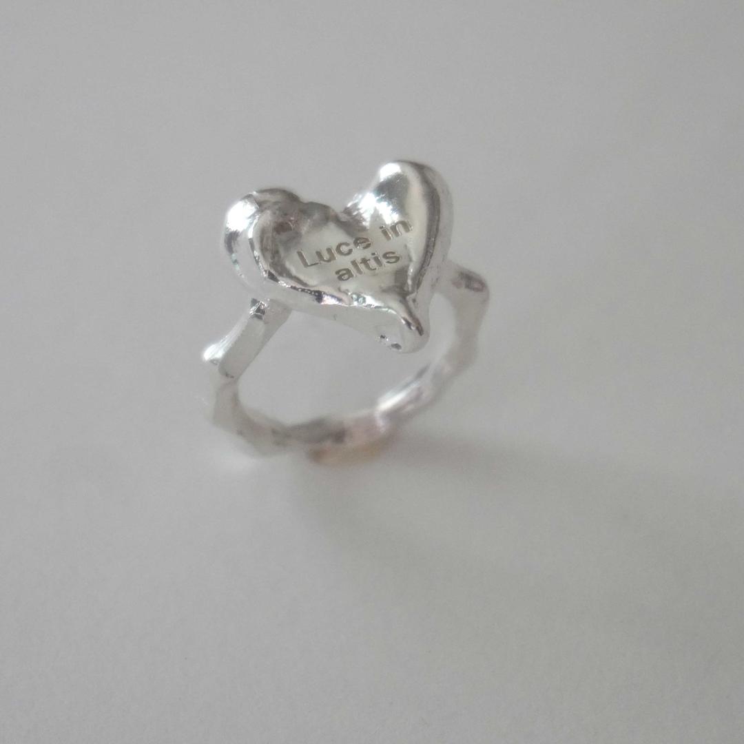 Luce heart silverring