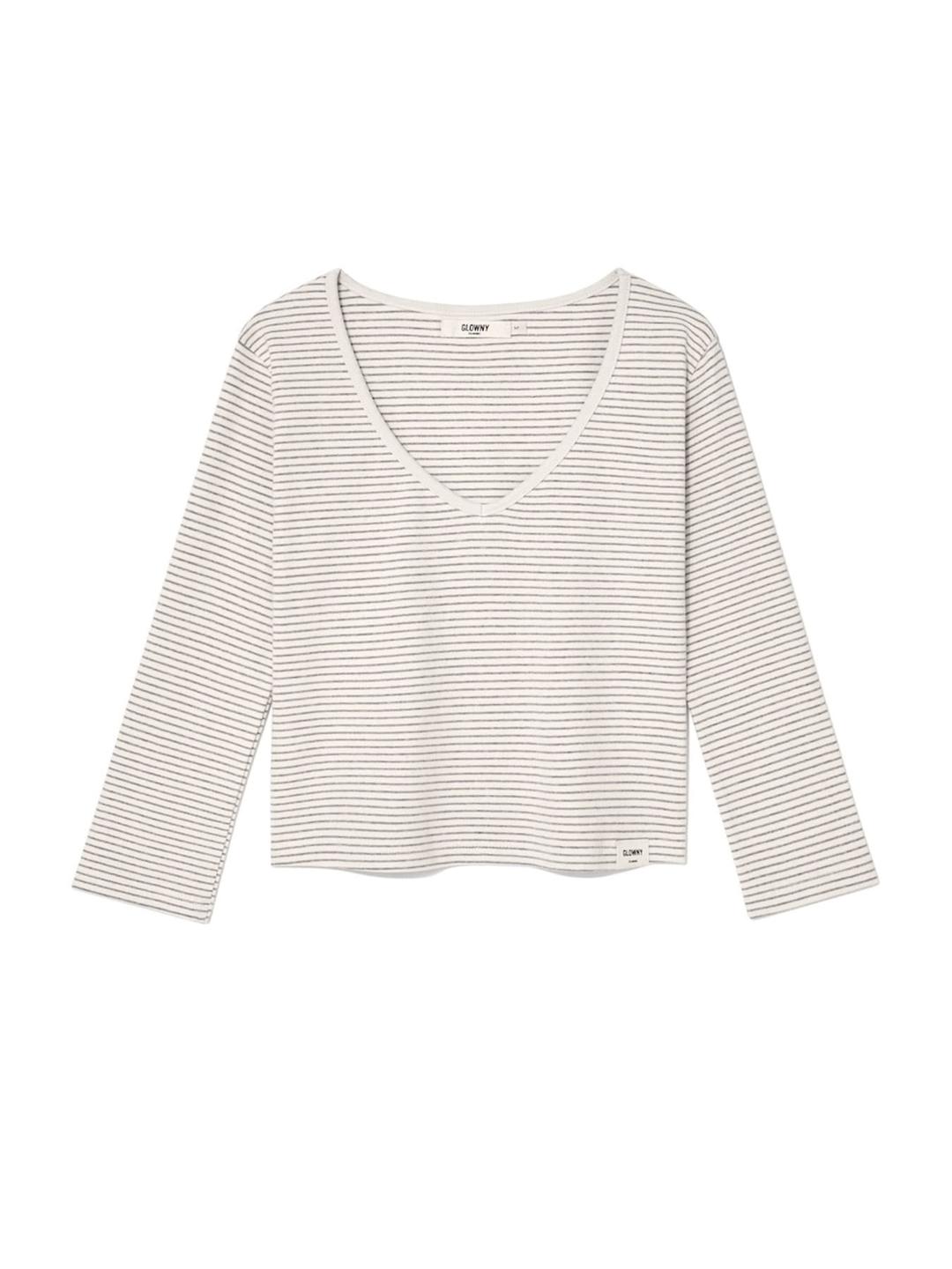3/4 G COMFORT V TEE (STRIPE)