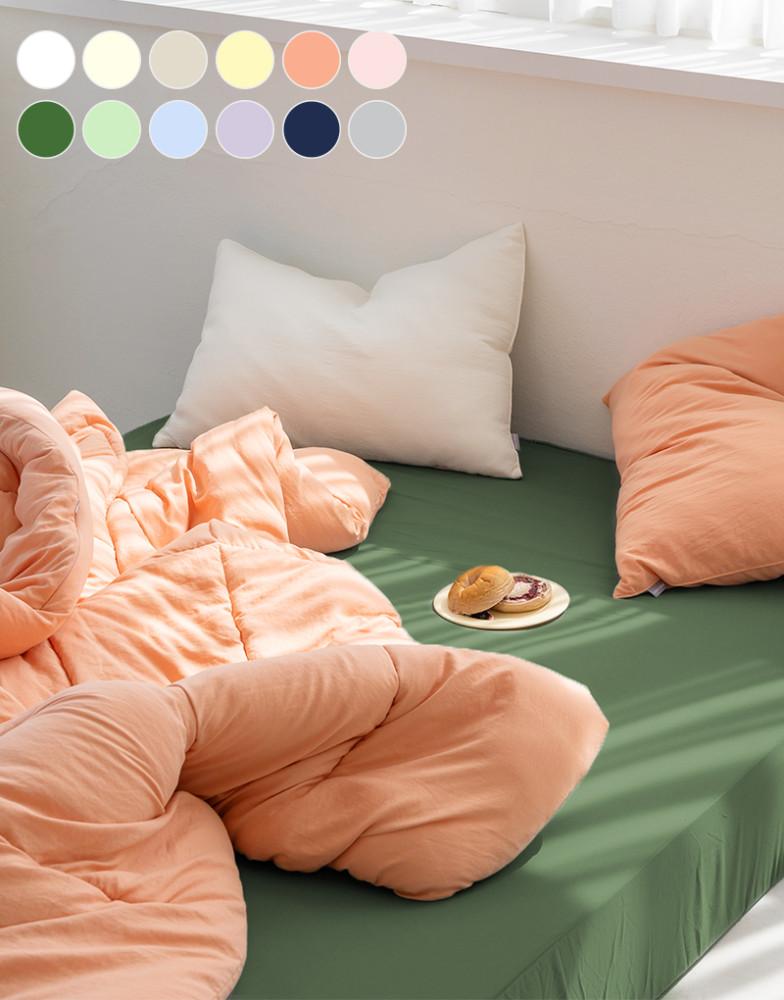 몽글 구름 먼지없는 항균 워싱 옥수수솜 차렵이불베개세트 SS Q 12컬러