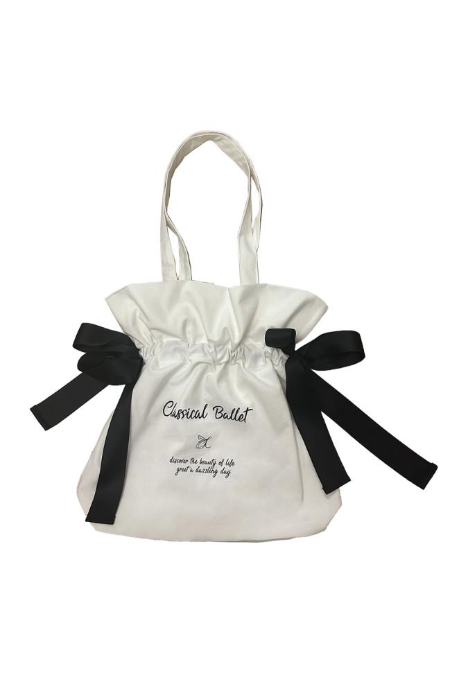 리본 발레백 - 발레가방 에코백 숄더백