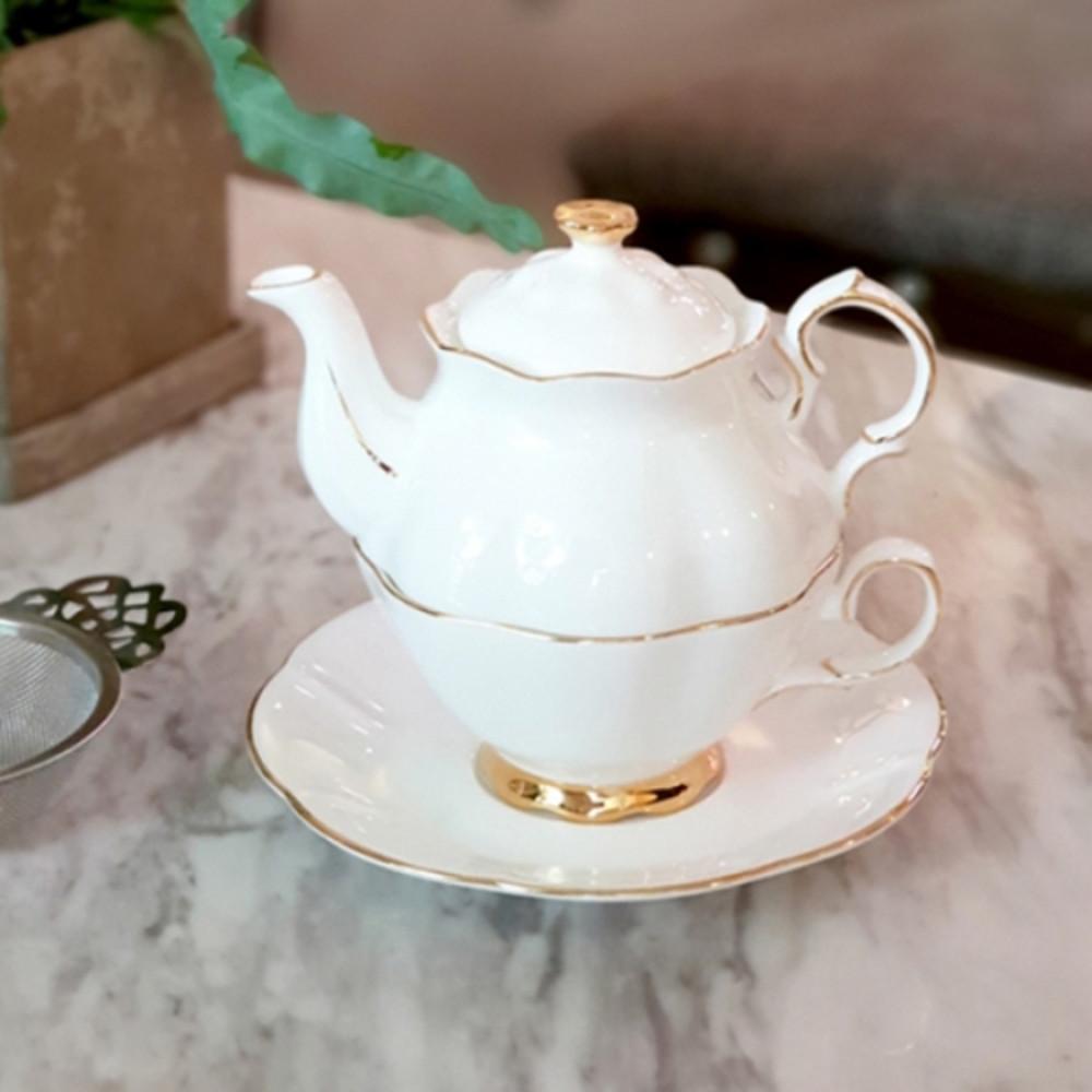 티로직 다이애나 골드 티포원 티포트 티팟 200ml(한국형 M)