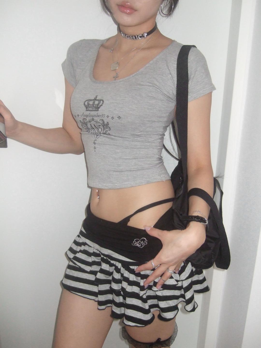 An5 slim tshirt grey