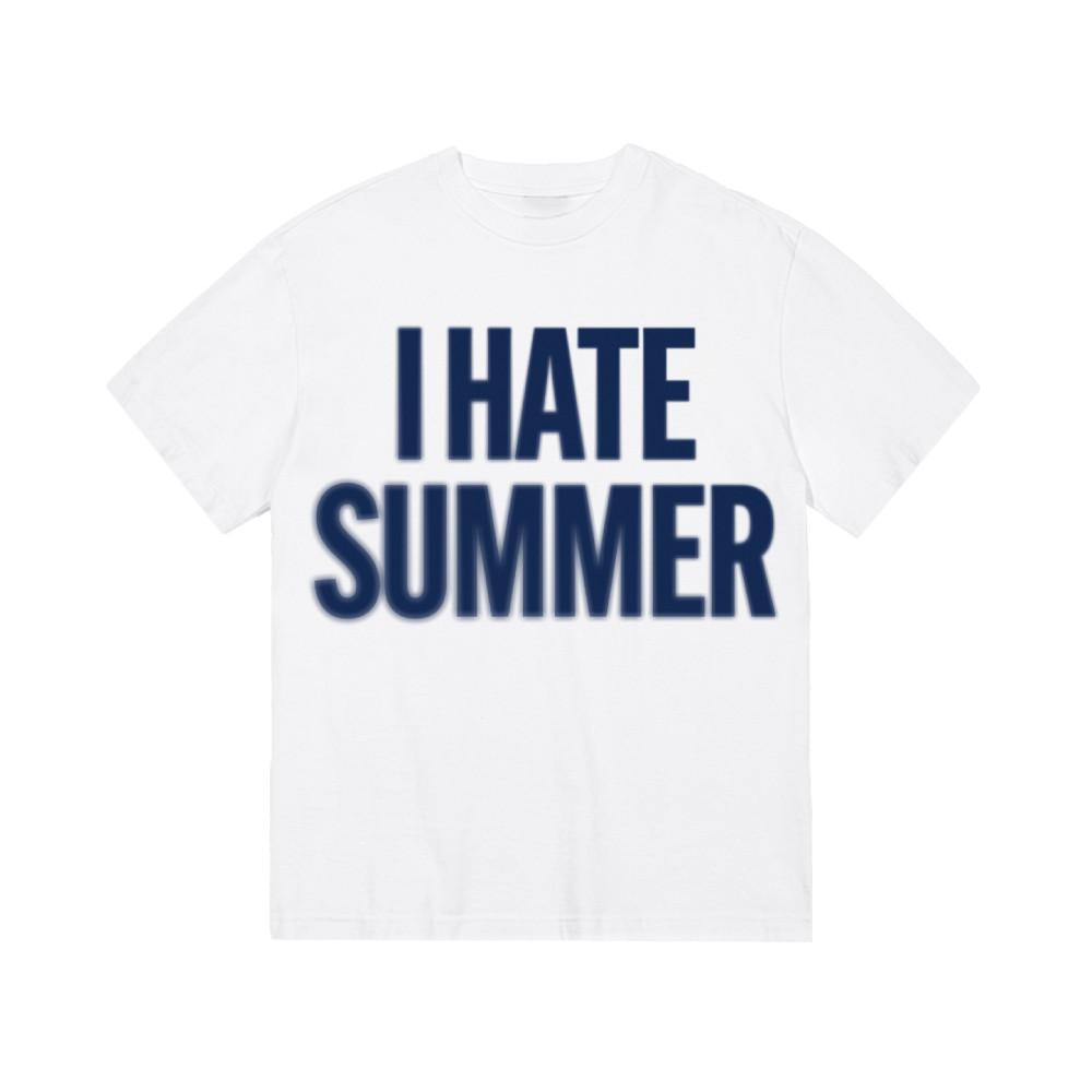 I HATE SUMMER Blur T-shirts NAVY ( 08/22 delivery )