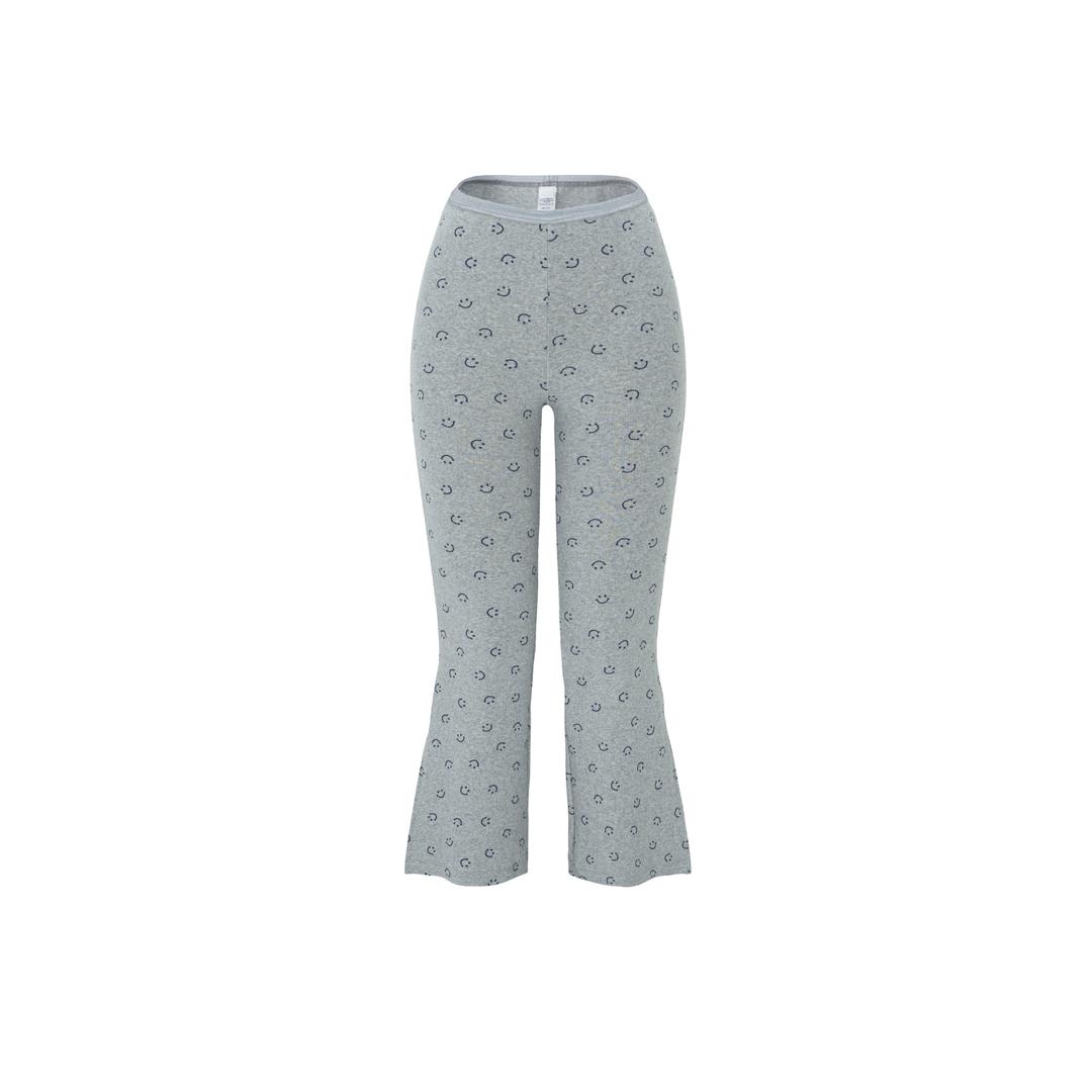 smile capri pants grey