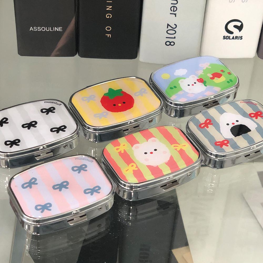 [9color] 뮤즈스터프 일러스트 미니 약통 주얼리 틴케이스 ( Illustration pill case )