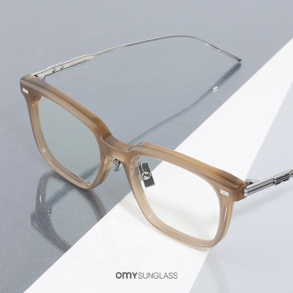 젠틀몬스터 안경 진 ZIN BRC9 브라운 티타늄 각진 콤비 고민시