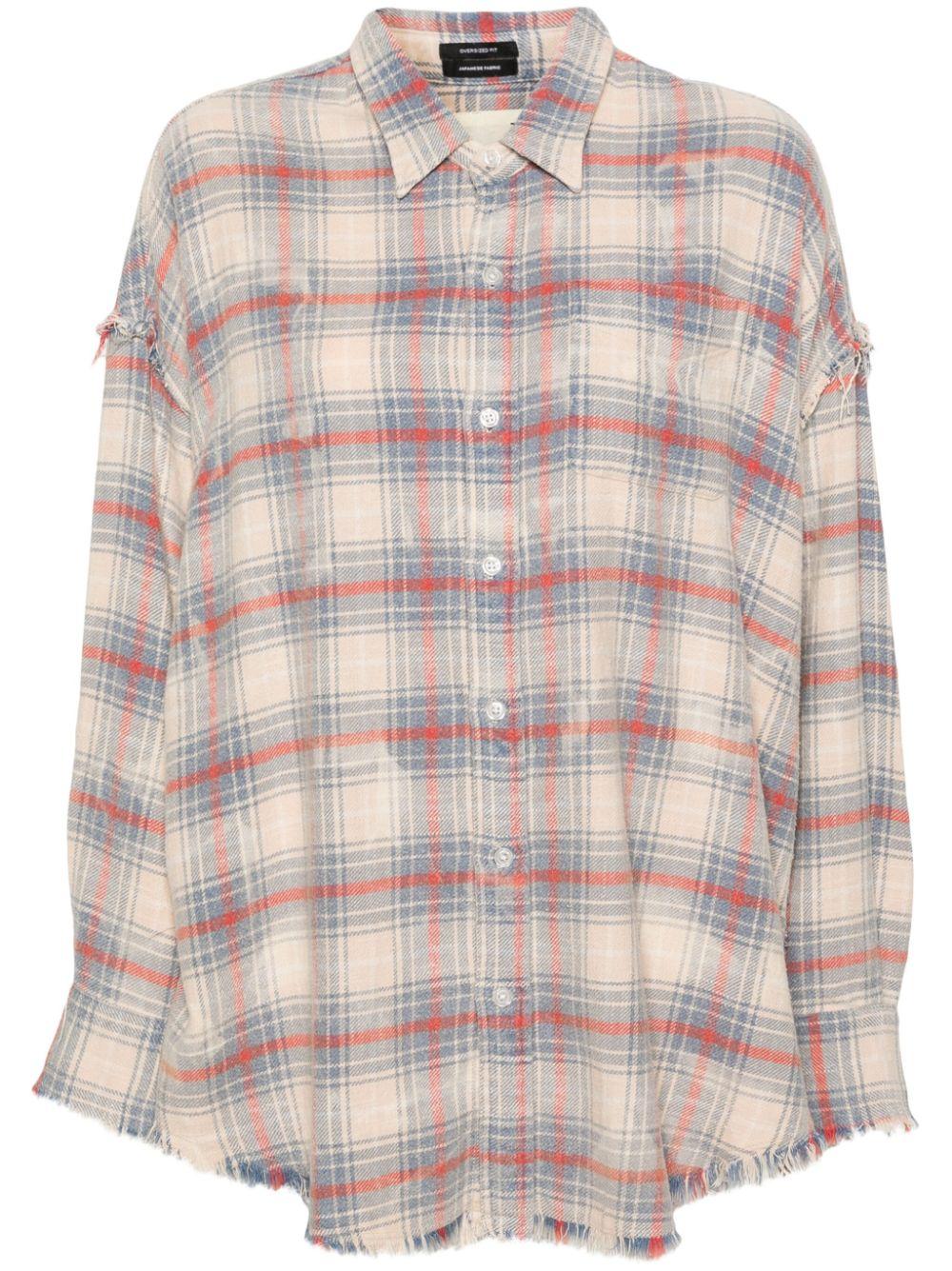 플레이드 체크 패턴 셔츠