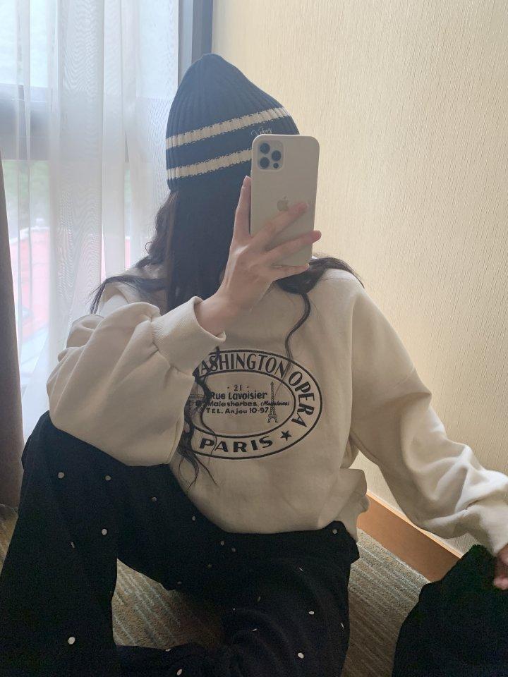 콜마이네임 워싱턴 맨투맨 기모 (2COLOR)