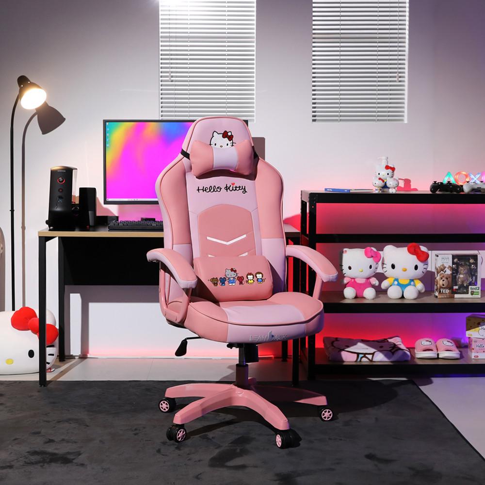 린백 LB51KT 헬로키티 컴퓨터 BJ PC방 게이밍의자