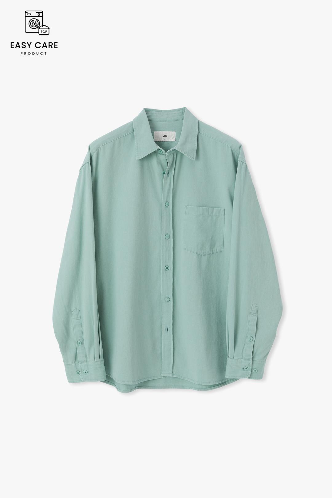 JADE YRS POIKA COTTON DRILL SHIRT REGULAR FIT (ECP GARMENT PROCESS)