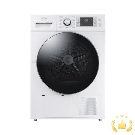 건조기 HDRC-C100LRWW (10kg, 인버터BLDC모터, 히트펌프, 살균기능, 에어클리닝, 올인원2중필터+열교환기필터, 화이트)