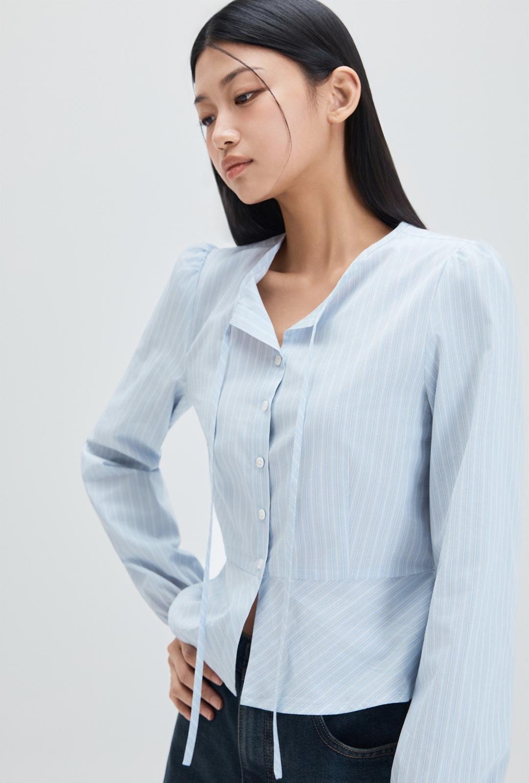 페플럼 블라우스_MIWBLG301B