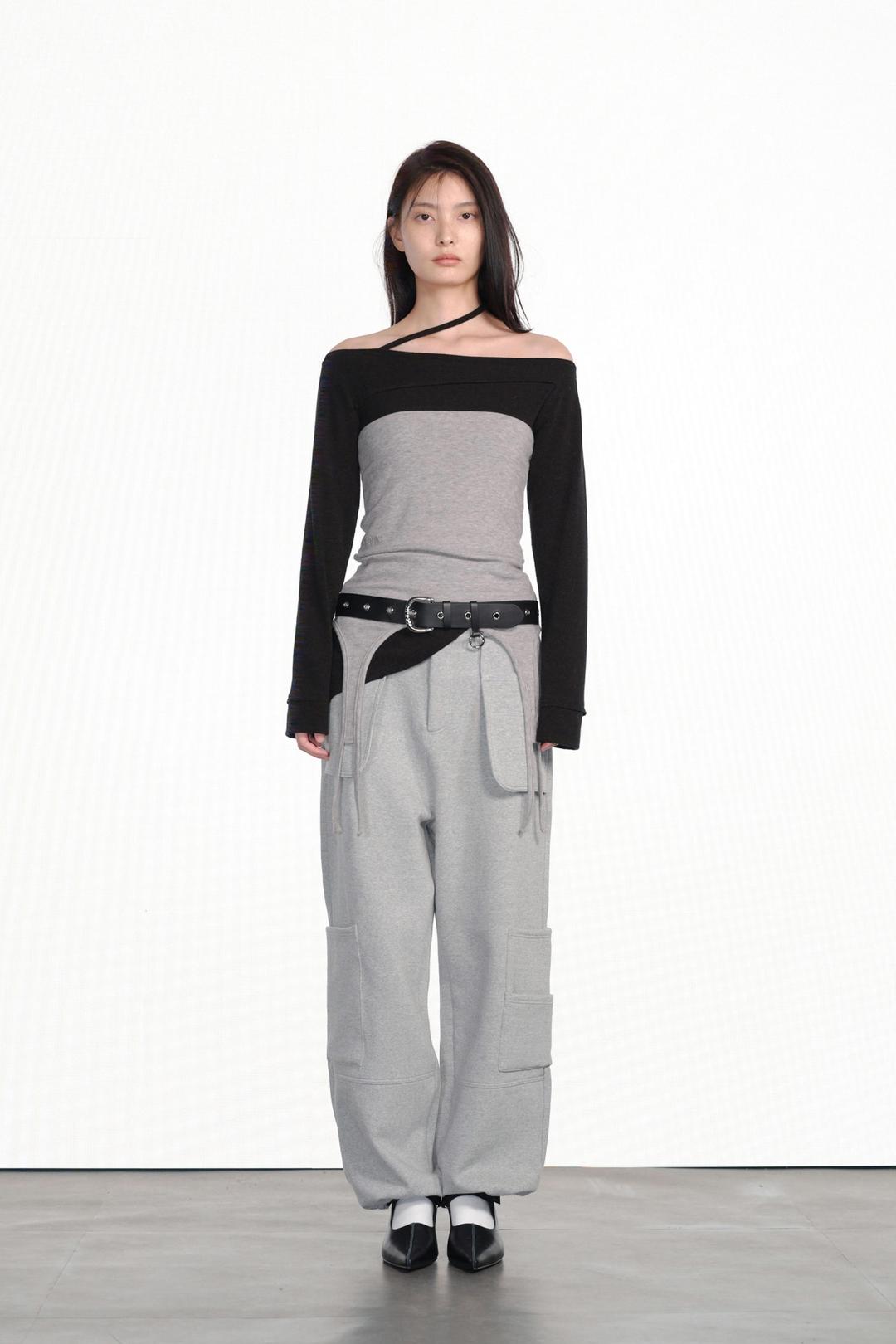 OUTSIDE PATCHED PANTS / MELANGE GRAY