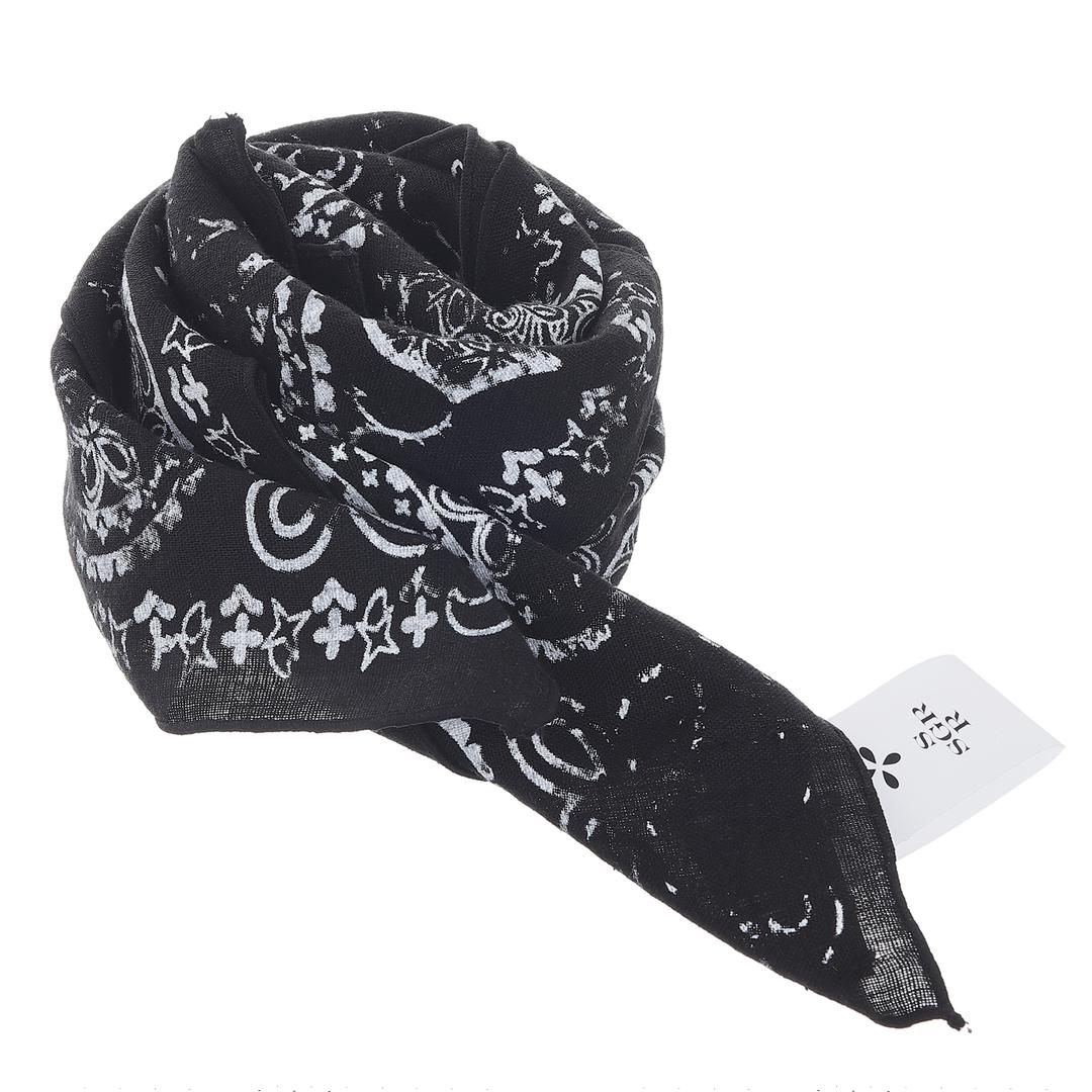 surgery faded paisley clover scarf 'black'