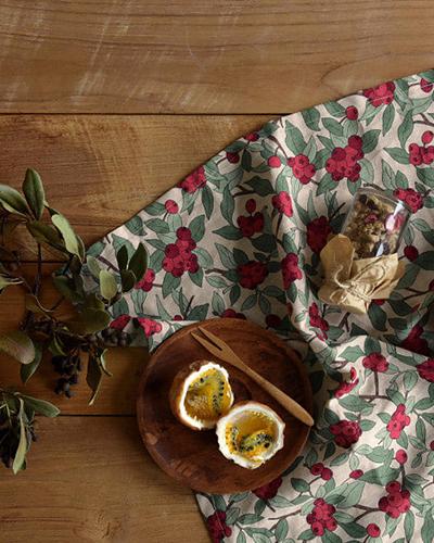 크리스마스원단 면20수 천 베리스윗베리 23796