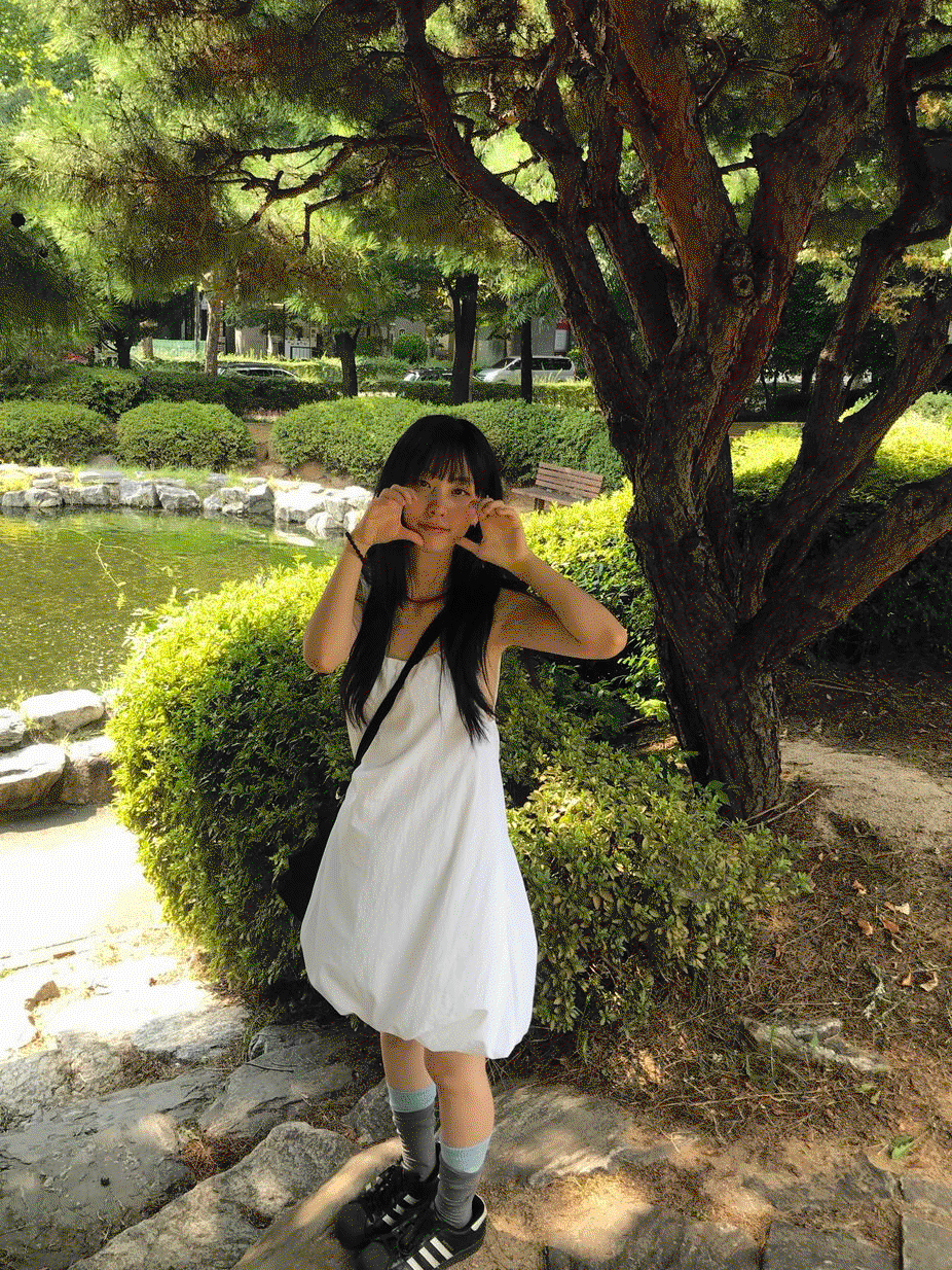 아워드로우 (3c) 벌룬 미니 원피스